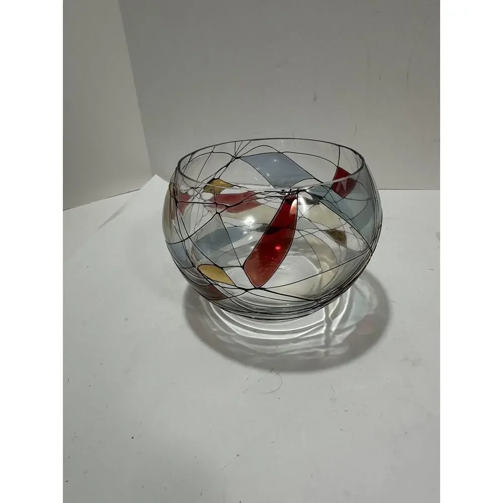 Partylite Calypso Mosaic Stained‎ Glass W/ Tealight Candle Votive Holder Retired - Picture 6 of 13